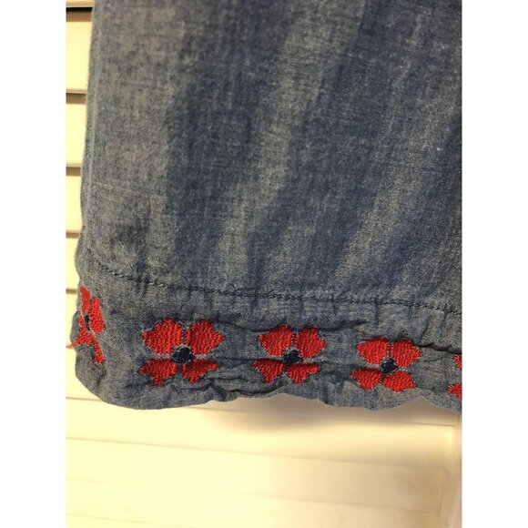 Peek Size 6/7 Blue Chambray Embroidered Dress - Picture 4 of 5